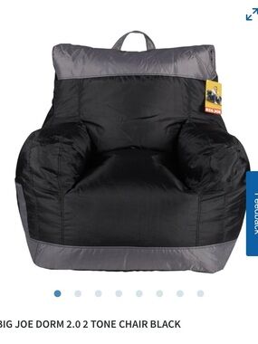 Big Joe 2 tone chair black cover